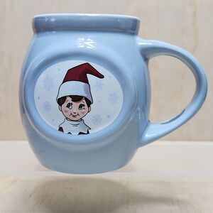 Elf on the Shelf Light Blue Mug Missing Spoon 2020 Coffee Cocoa Cup